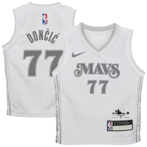 Luka Dončić Dallas Mavericks Nike Preschool 2024/25 Swingman Notable Player Jersey City Edition White - Confort et style combinés - Pour un look exceptionnel