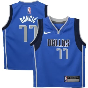 Luka Dončić Dallas Mavericks Nike Preschool Collectible Swingman Player Jersey Icon Edition Blue - Maillot authentique - Reproduit avec soin