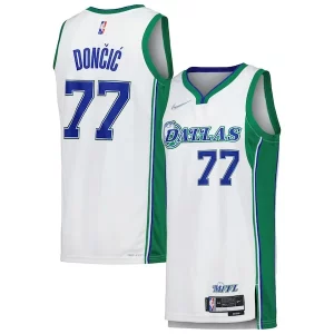 Luka Dončić Dallas Mavericks Nike Swingman Player Jersey Prime City Edition White - Style contemporain - Restez à la mode avec ce maillot