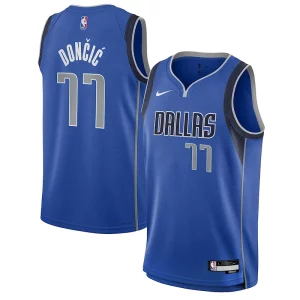 Luka Dončić Dallas Mavericks Nike Youth Swingman Jersey Icon Edition Magnifique Blue - Idéal pour les soirées de sport - Montrez votre style