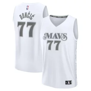 Luka Dončić Dallas Mavericks Youth 2024/25 Prime Fast Break Player Jersey City Edition White - Pour les amateurs de basketball passionnés - Livraison rapide