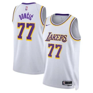 Luka Dončić Los Angeles Lakers Nike Association Prime Edition Unisex Swingman Jersey White - Style contemporain - Restez à la mode avec ce maillot
