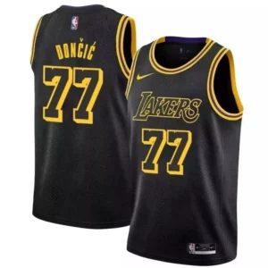 Luka Dončić Los Angeles Lakers Nike Mamba Edition Jersey Stylish Black - Idéal pour les collectionneurs - Qualité premium garantie