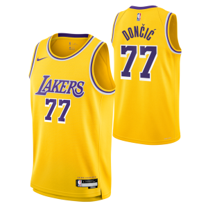 Luka Dončić Los Angeles Lakers Nike Unisex Swingman Jersey Icon Edition Gold Authentique - Idéal pour les collectionneurs - Qualité premium garantie