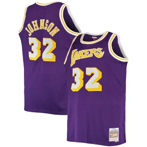 Magic Johnson Los Angeles Lakers Big & Tall 1984/85 Hardwood Classics Swingman Authentique Jersey Purple - Livraison gratuite - Économisez sur les frais d'expédition