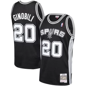 Manu Ginobili San Moderne Antonio Spurs 2002 03 Hardwood Classics Player Swingman Jersey Black - Événement exclusif - Soyez l'un des premiers à avoir ce maillot