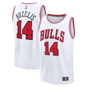 Matas Buzelis Chicago Bulls Fast Break Distingué Replica Player Jersey Association Edition White - Pour les fans de la ligue - Un maillot authentique de la compétition