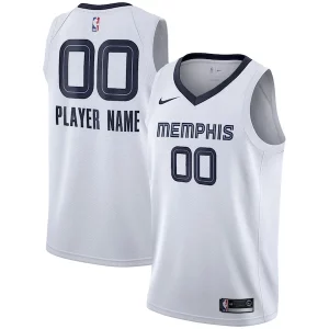Memphis Bold Grizzlies Nike 2020/21 Swingman Custom Jersey Association Edition White - Maillot authentique - Reproduit avec soin
