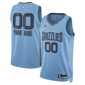 Memphis Grizzlies Jordan Brand Unisex 2022/23 Swingman Custom Personalisable Jersey Statement Edition Blue - Nouvelle arrivée - Êtes-vous prêt pour la saison ?