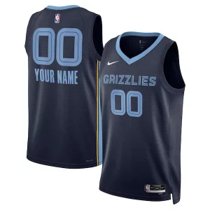 Memphis Grizzlies Nike Unisex Swingman Charming Custom Jersey Navy Icon Edition - Maillot de marque reconnue - Faites confiance à la qualité