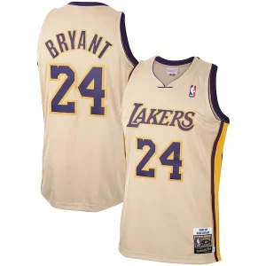 Men's Los Angeles Lakers Kobe Bryant Gold 2008 Dashing 09 Hardwood Classics Authentic Player Jersey - Confort et style combinés - Pour un look exceptionnel