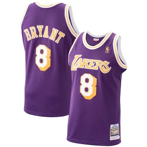 Men's Los Angeles Lakers Kobe Bryant Purple 1996/97 Commémoratif Hardwood Classics Authentic Jersey/Gold/Royal - Design innovant - Écarte-vous du commun des mortels