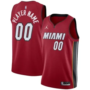 Miami Heat Jordan Brand Éclatant Swingman Custom Jersey Statement Edition Red - Design innovant - Écarte-vous du commun des mortels