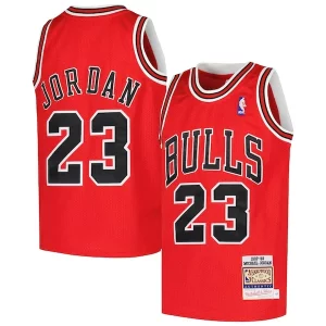 Michael Exceptionnel Jordan Chicago Bulls Youth Hardwood Classics 1997/98 Authentic Jersey Red - Offre d'achat groupé - Achetez avec vos amis et économisez
