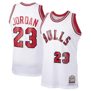 Michael Jordan Chicago Bulls 1984/85 Hardwood Éclatant Classics Rookie Authentic Jersey White/Red - Garantie satisfaction - Si vous n'êtes pas satisfait