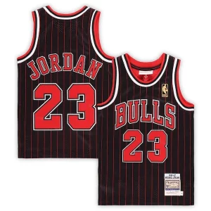 Michael Jordan Exclusif Chicago Bulls Preschool 1996/97 Hardwood Classics Authentic Jersey Black/Red/White - Collectionner ce maillot rare - Augmentez la valeur de votre collection