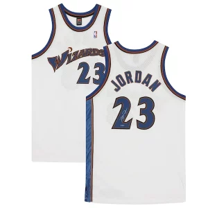 Michael Jordan Washington Wizards Authentic Autographed White Exceptionnel Nike Jersey - Pour les matchs d'athlétisme - Restez frais et confortable