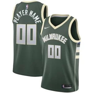 Milwaukee Bucks Nike Swingman Custom Jersey Uniques Green Icon Edition - Maillot de marque reconnue - Faites confiance à la qualité