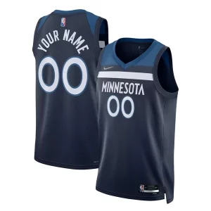 Minnesota Timberwolves Nike Uniques 2021/22 Diamond Swingman Custom Jersey Icon Edition Navy - Fait à la main - Un produit unique et de qualité