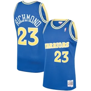 Mitch Richmond Golden State Premium Warriors 1990/91 Hardwood Classics Swingman Jersey Royal - Maillot de qualité supérieure - Durable et résistant