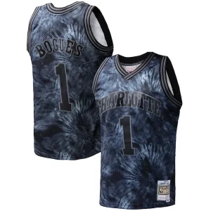 Muggsy Bogues Charlotte Hornets Hardwood Classics 1992/93 Tie Dye Swingman Jersey Black Vibrant - Giftez-le à un fan dévoué - Livraison en temps pour les fêtes