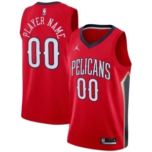 New Orleans Pelicans Jordan Brand Swingman Charming Custom Jersey Statement Edition Red - Maillot de qualité supérieure - Durable et résistant