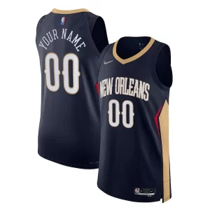 New Orleans Pelicans Nike 2021/22 Diamond Authentic Custom Exceptionnel Jersey Icon Edition Navy - Pour les matchs d'athlétisme - Restez frais et confortable