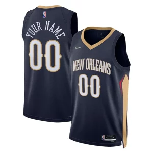 New Orleans Pelicans Nike 2021/22 Diamond Swingman Custom Jersey Icon Edition Commémoratif Navy - Garantie satisfaction - Si vous n'êtes pas satisfait