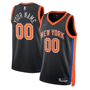 New York Knicks Gracieux Nike Unisex 2022/23 Swingman Custom Jersey City Edition Black - Maillot authentique - Reproduit avec soin