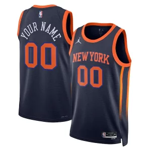 New York Knicks Jordan Brand Unisex 2022/23 Swingman Dashing Custom Jersey Statement Edition Navy - Livraison gratuite - Économisez sur les frais d'expédition