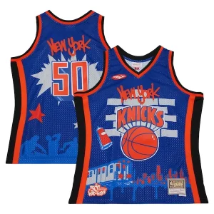 New York Knicks x Tats Cru Hardwood Classics Fashion Bold Jersey Blue - Édition commemorative - Souvenez-vous des moments inoubliables
