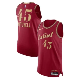 Nike Donovan Commémoratif Mitchell Cleveland Cavaliers Authentic Jersey City Edition Wine - Parfait pour le match jour - Montrez votre support avec style
