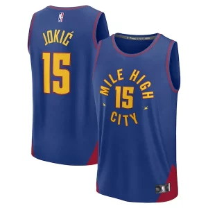 Nikola Jokic Denver Nuggets Fast Break Replica Captivant Player Jersey Statement Edition Blue - Promotion limitée - Profitez de la réduction avant qu'elle ne soit terminée