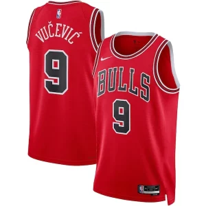 Nikola Vucevic Haut de gamme Chicago Bulls Nike Unisex Swingman Jersey Icon Edition Red - Pour les joueurs de basketball amateurs - Adapté à tous les styles de jeu