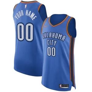 Oklahoma City Thunder Nike Authentic Premium Custom Jersey Blue Icon Edition - Offre spéciale - Achetez maintenant et économisez
