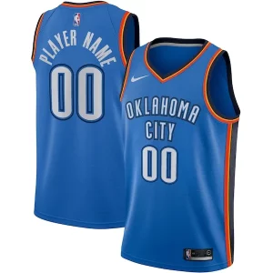 Oklahoma City Thunder Nike Swingman Custom Jersey Charming Blue Icon Edition - Style contemporain - Restez à la mode avec ce maillot