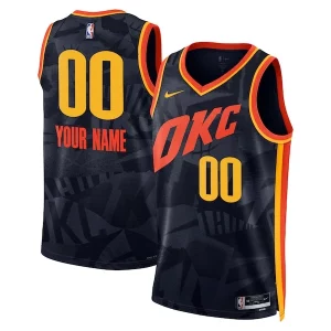 Oklahoma City Thunder Nike Unisex 2023/24 Dashing Custom Swingman Jersey Navy City Edition - Style contemporain - Restez à la mode avec ce maillot