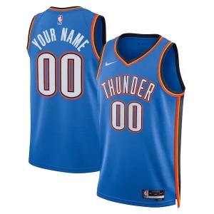 Oklahoma Exceptionnel City Thunder Nike Unisex Swingman Custom Jersey Blue Icon Edition - Pour les amateurs de basketball passionnés - Livraison rapide