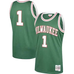 Oscar Robertson Milwaukee Bucks 2001/02 Hardwood Classics Swingman Bold Jersey Green - Nouvelle arrivée - Êtes-vous prêt pour la saison ?