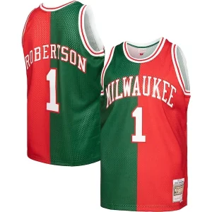 Oscar Robertson Milwaukee Bucks Hardwood Commémoratif Classics 1971/72 Split Swingman Jersey Green/Red - Offre d'achat groupé - Achetez avec vos amis et économisez