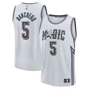 Paolo Banchero Orlando Magic Youth 2024/25 Fast Break Player Jersey City Classique Edition Silver - Promotion limitée - Profitez de la réduction avant qu'elle ne soit terminée