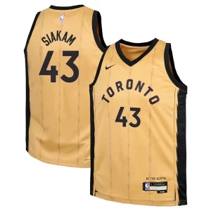 Pascal Bold Siakam Toronto Raptors Nike Youth Swingman Replica Jersey City Edition Gold - Vêtement de fan emblématique - Montrez votre amour pour l'équipe