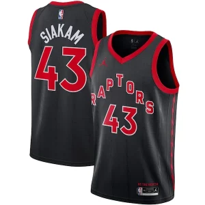 Pascal Siakam Toronto Raptors Jordan Brand 2020/21 Swingman Jersey Statement Exquisite Edition Black - Pour les fans de la ligue - Un maillot authentique de la compétition