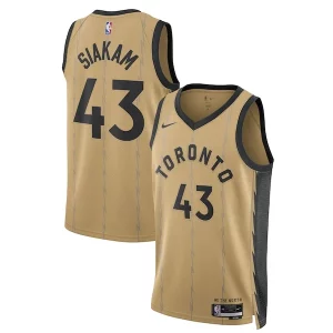 Pascal Siakam Toronto Raptors Nike Unisex 2023/24 Swingman Jersey Gold City Edition Unique - Promotion limitée - Profitez de la réduction avant qu'elle ne soit terminée