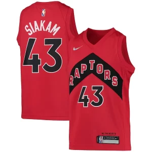 Pascal Siakam Toronto Raptors Nike Youth 2021/22 Diamond Swingman Jersey Icon Edition Tendance Red - Vêtement de fan emblématique - Montrez votre amour pour l'équipe