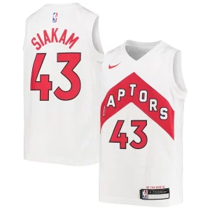Pascal Siakam Toronto Raptors Nike Youth Collectible Swingman Jersey Association Edition White/Red - Stock limité - Commandez vite votre maillot exclusif