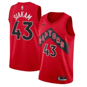Pascal Siakam Toronto Raptors Vibrant Nike 2020/21 Icon Swingman Jersey Red - Offre spéciale - Achetez maintenant et économisez
