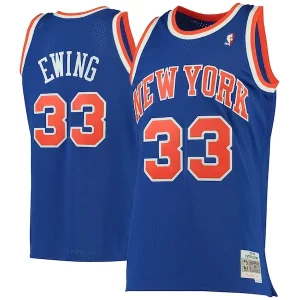 Patrick Ewing New York Knicks 1991/92 Hardwood Classics Personalisable Swingman Jersey Blue - Fait à la main - Un produit unique et de qualité