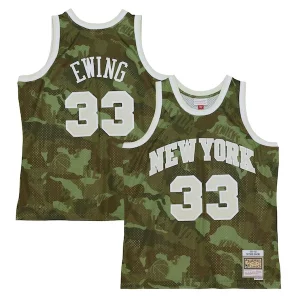 Patrick Ewing New York Knicks Hardwood Classics 1991/92 Ghost Green Swingman Jersey Confortable Camo - Livraison gratuite - Économisez sur les frais d'expédition