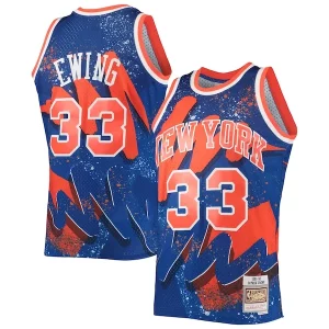 Patrick Ewing New York Knicks Hardwood Classics 1991/92 Hyper Vibrant Hoops Swingman Jersey Blue - Garantie satisfaction - Si vous n'êtes pas satisfait